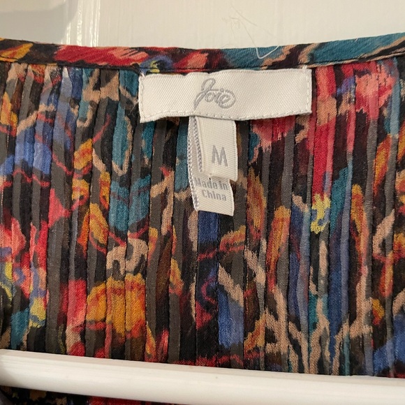 Joie Multicolor Floral Sheer Blouse - Picture 8 of 8
